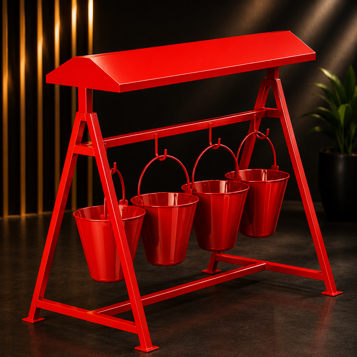 Fire bicket stand-smart-tech-engieering solutions-bd Fire Bucket with Stand - Image 1